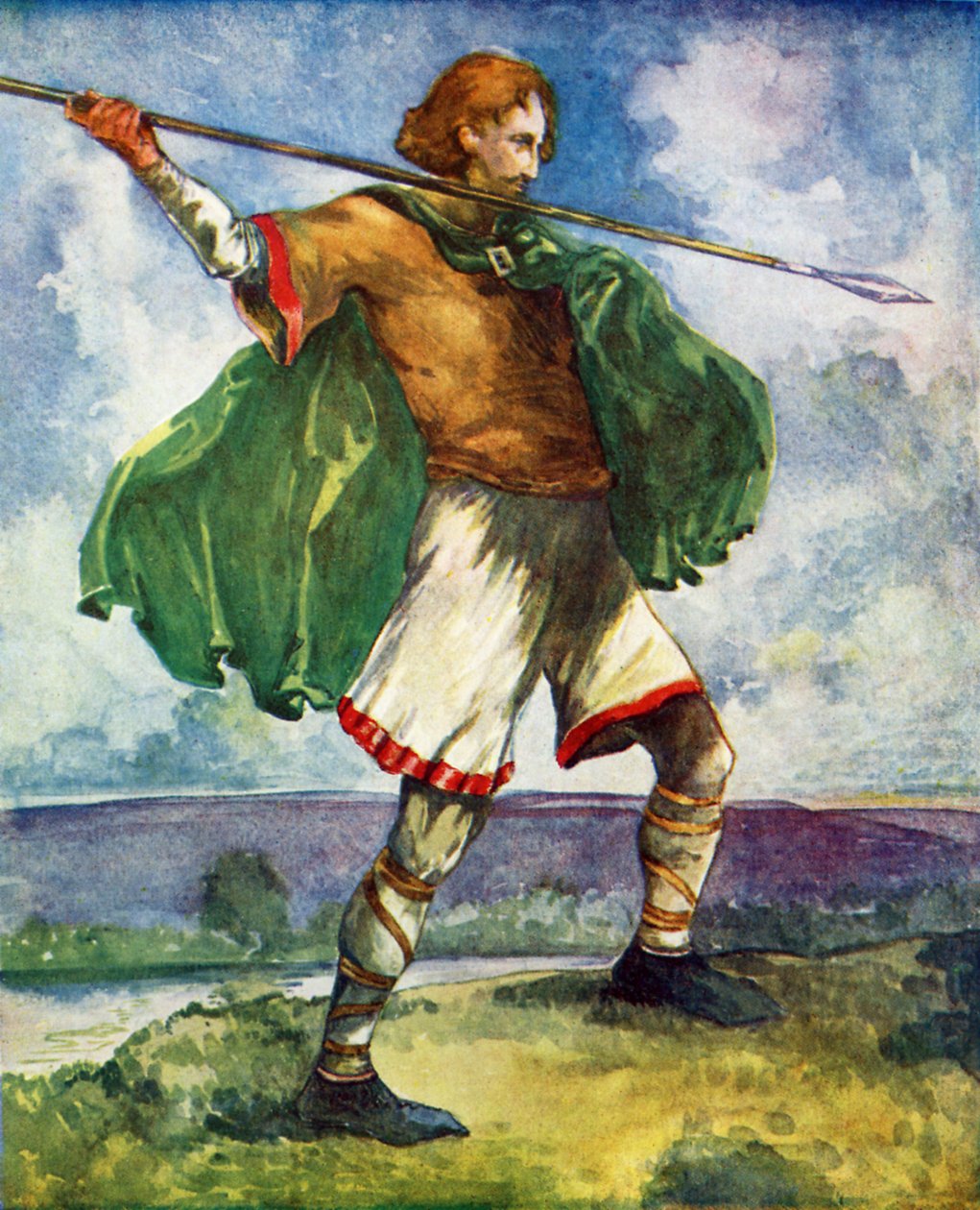Männerkostüm zur Zeit von Wilhelm II. (1087–1100) von Dion Clayton Calthrop