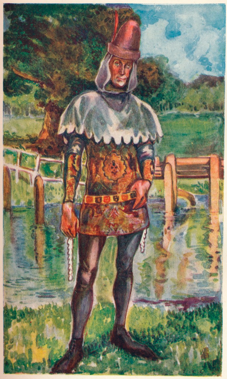 Ein Mann aus der Zeit von Edward III, 1907 von Dion Clayton Calthrop