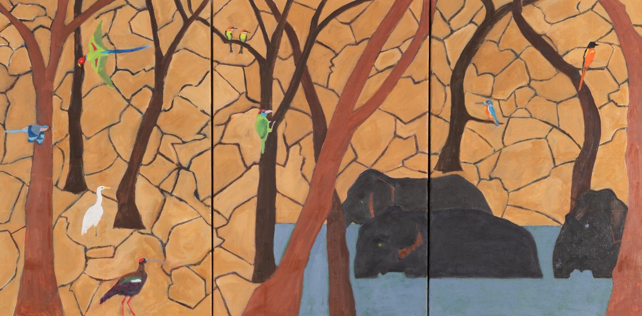 Dschungel, Indien, 2020 von Dione Verulam