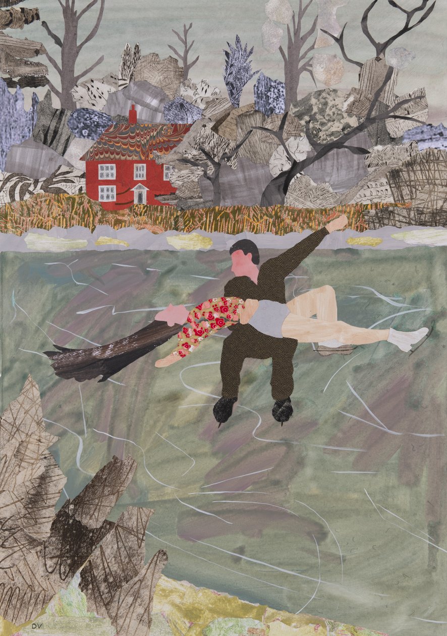 Wildes Schlittschuhlaufen, 2023 von Dione Verulam