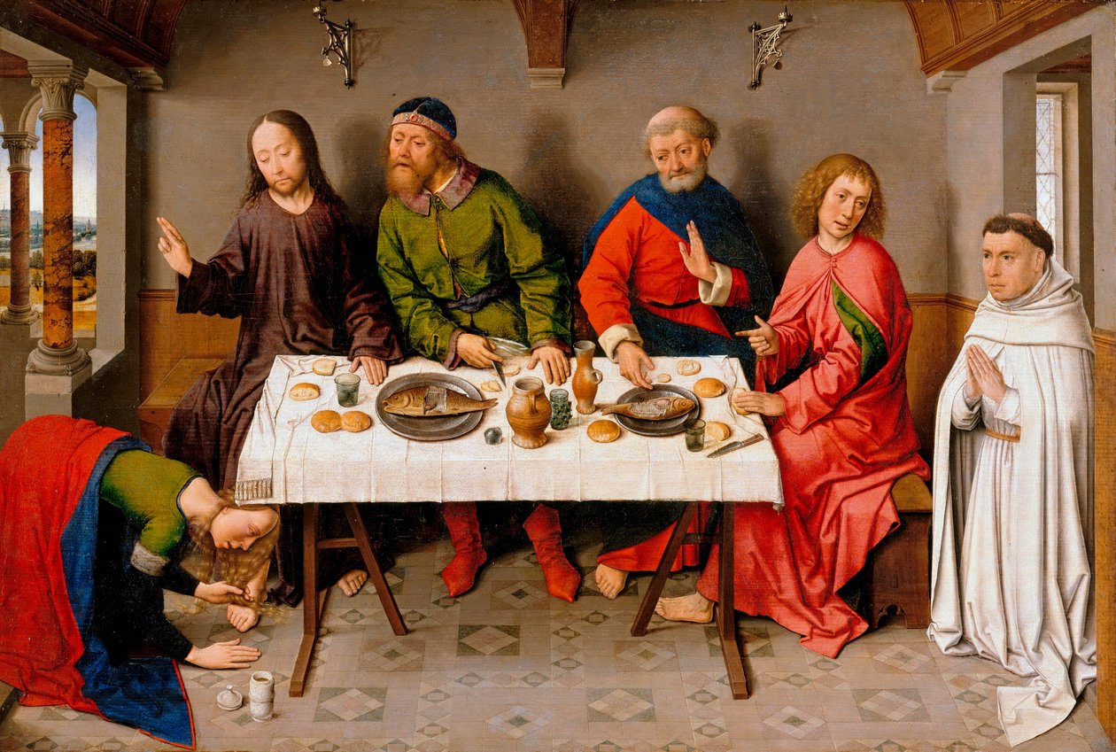 Christus im Haus des Simon des Pharisäers von Dirck Bouts