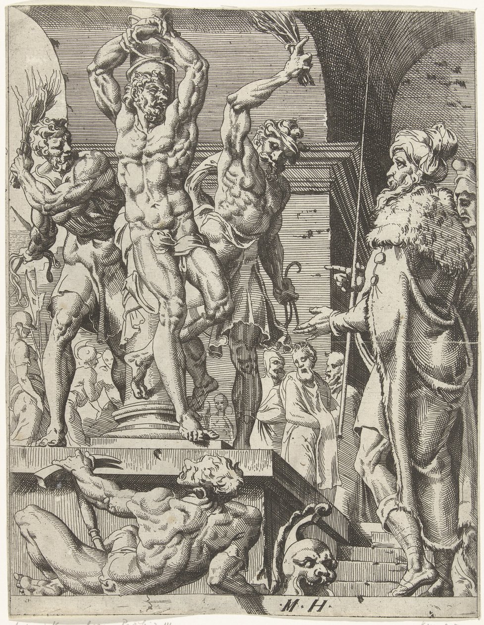 Geißelung Christi von Dirck Volckertsz. Coornhert (attributed to)