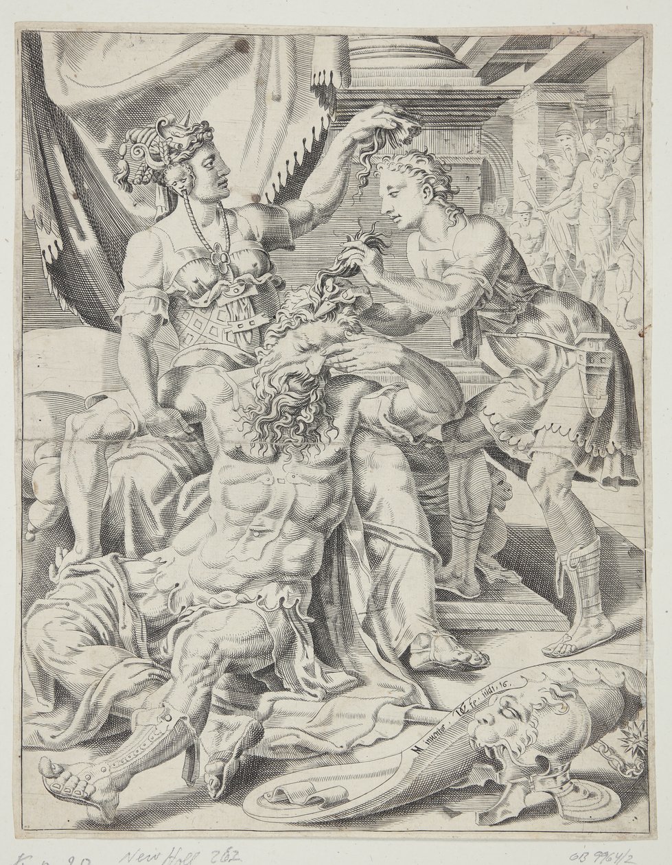 Samson und Delilah von Dirck Volckertsz. Coornhert
