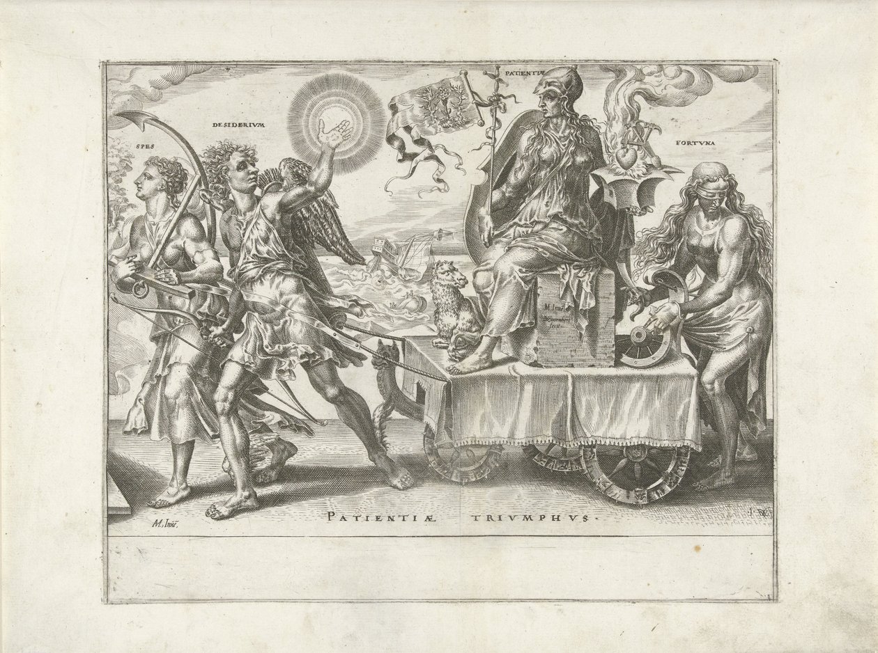 Triumph der Geduld (Patientia) von Dirck Volckertsz. Coornhert