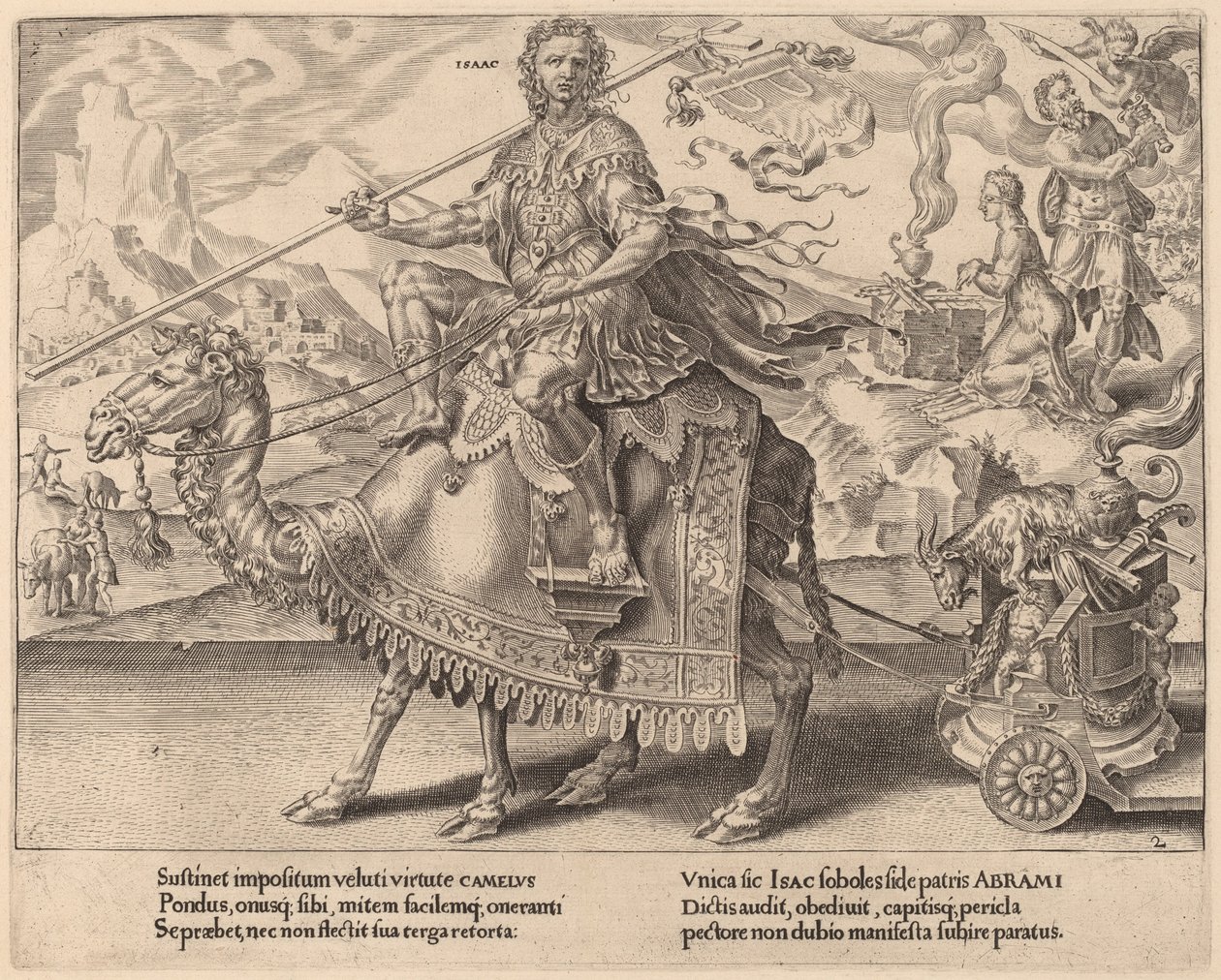 Der Triumph von Isaak von Dirck Volckertz Coornhert after Maerten van Heemskerck