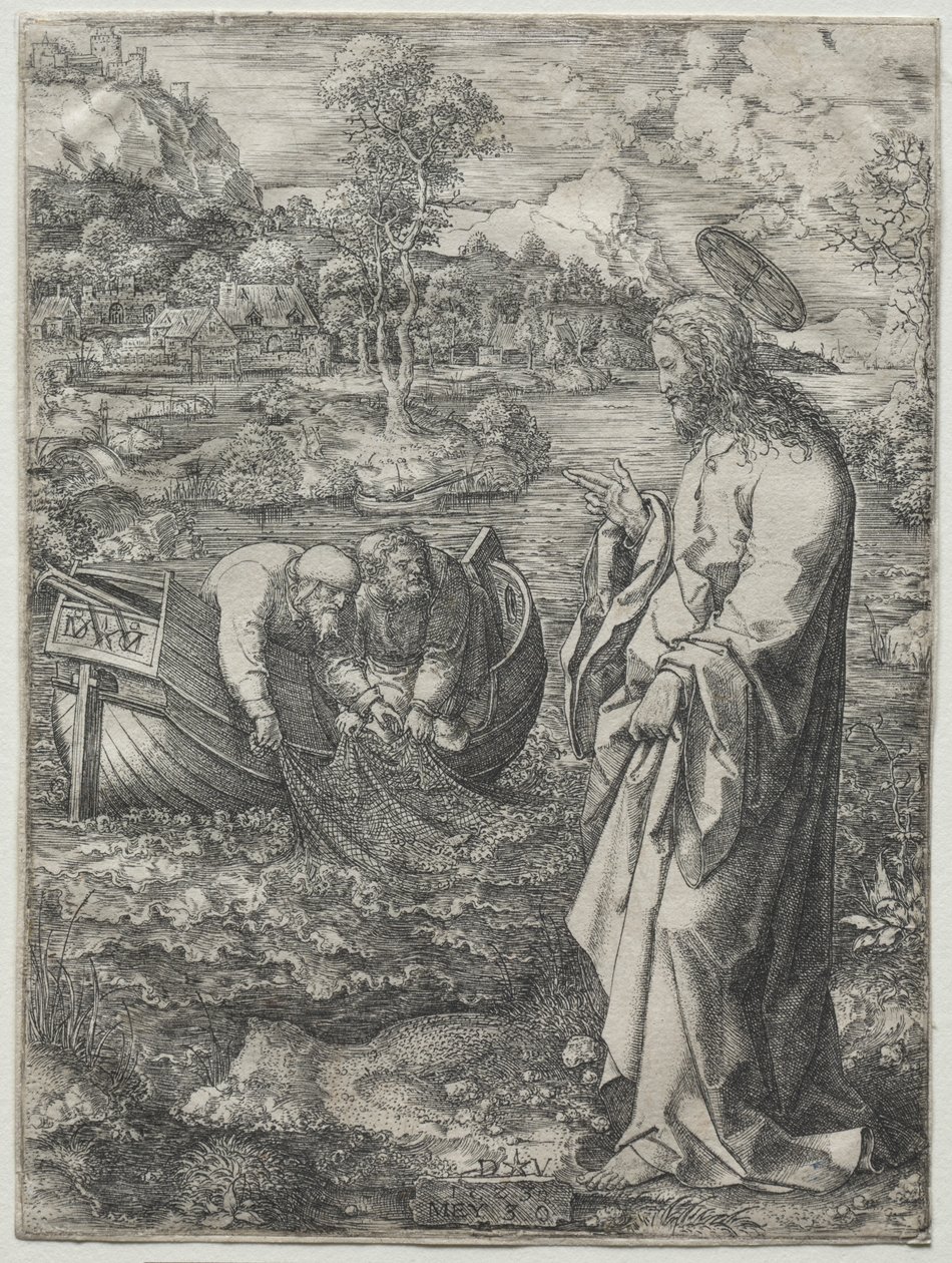 Jesus ruft zu St. Peter und St. Andreas, 1523 von Dirk Vellert