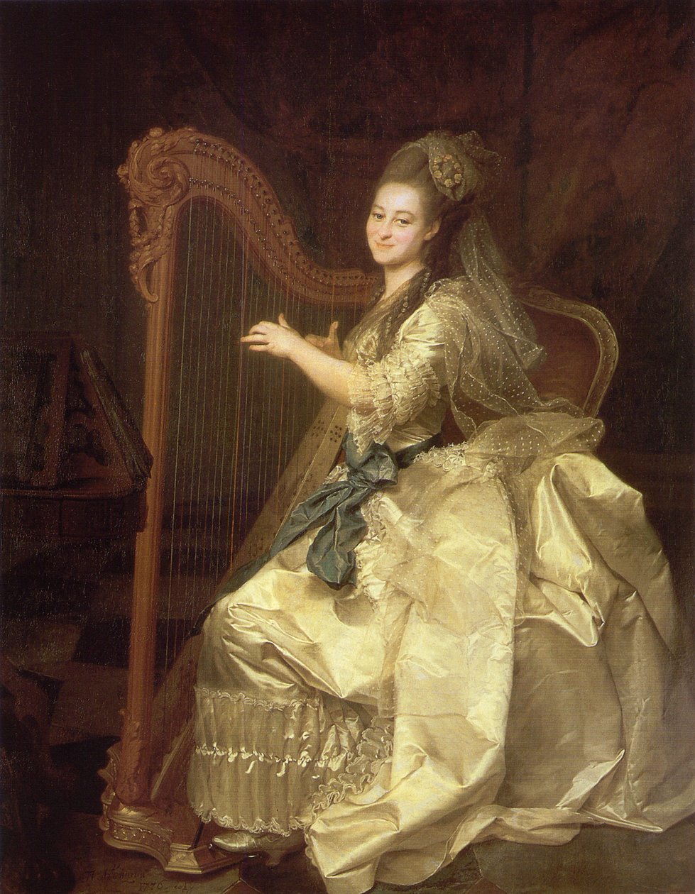 Porträt von Glaphira Ivanovna Alymova 1758-1826, 1776 von Dmitri Grigorievich Levitsky