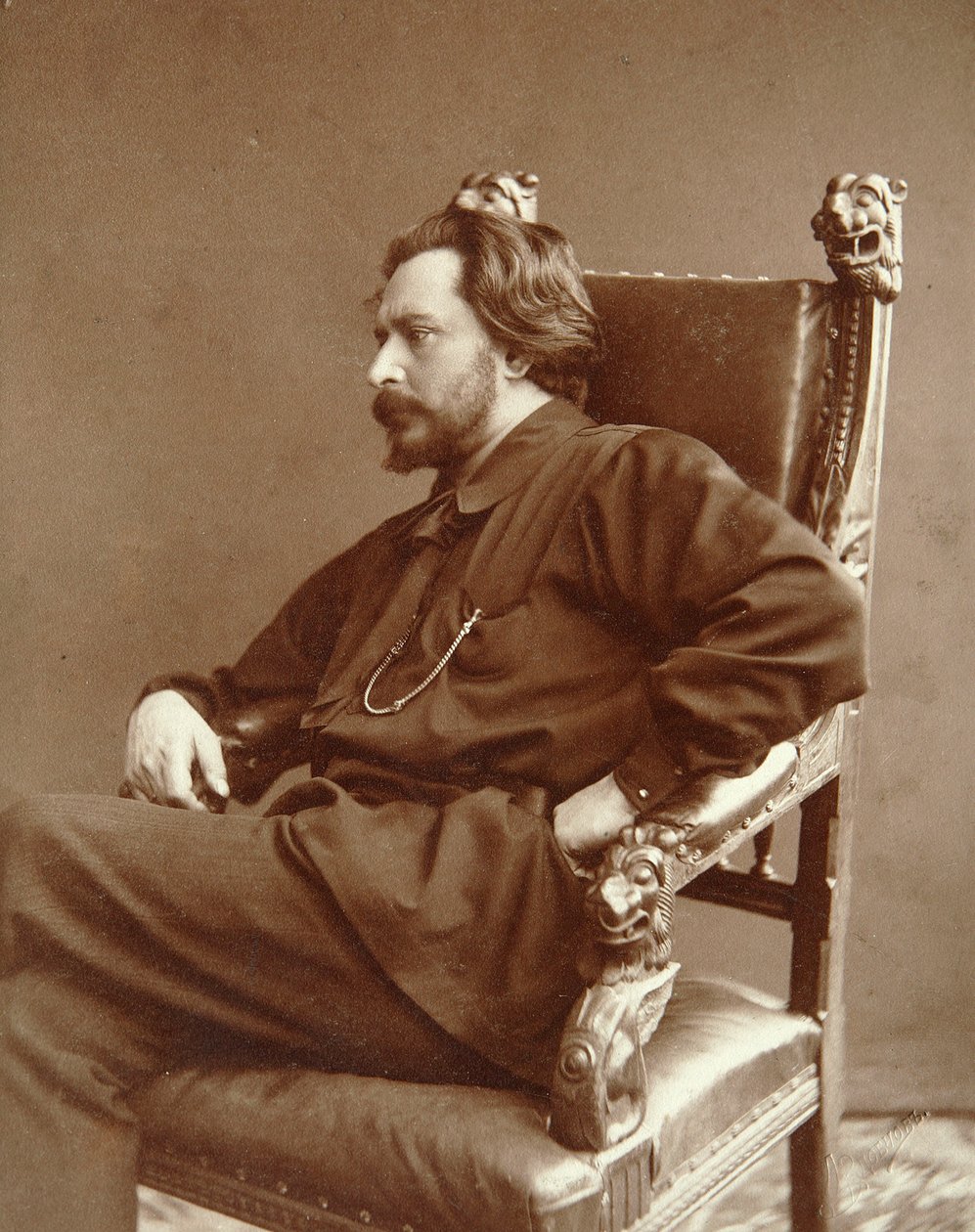 Leonid Andrejew, russischer Autor, frühes 20. Jahrhundert von Dmitri Spiridonovich Zdobnov