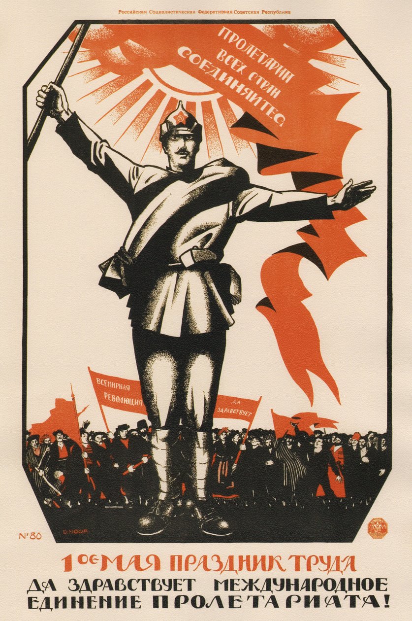 Der 1. Mai ist das Fest der Arbeit. Es lebe die internationale Einheit des Proletariats!, 192 von Dmitriy Stakhievich Moor