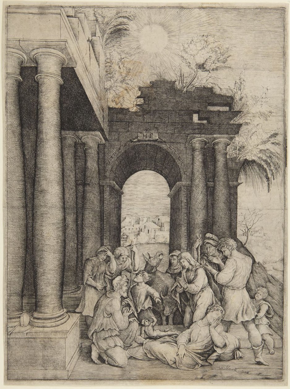 Anbetung der Hirten von Domenico Beccafumi