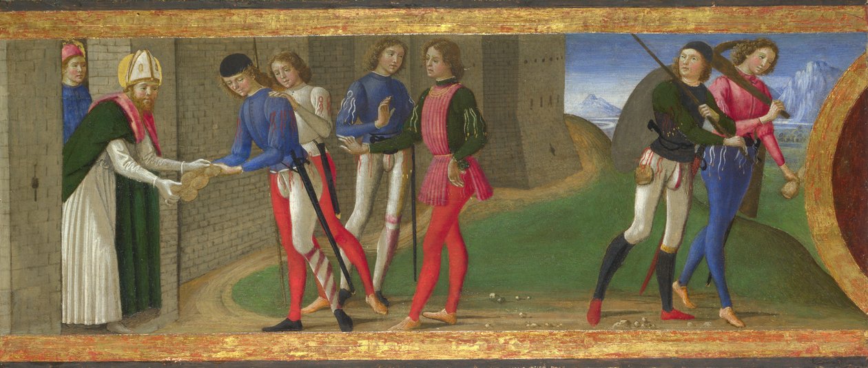 Eine Legende der Heiligen Justus und Clemens von Volterra von Domenico Ghirlandaio