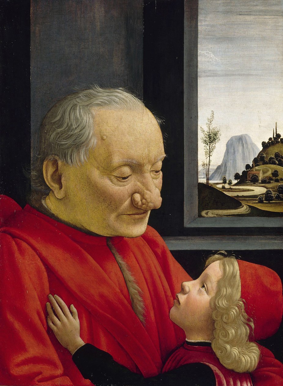 Ein alter Mann und sein Enkel von Domenico Ghirlandaio