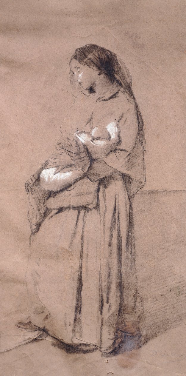 Verlassene Mutter von Domenico Induno