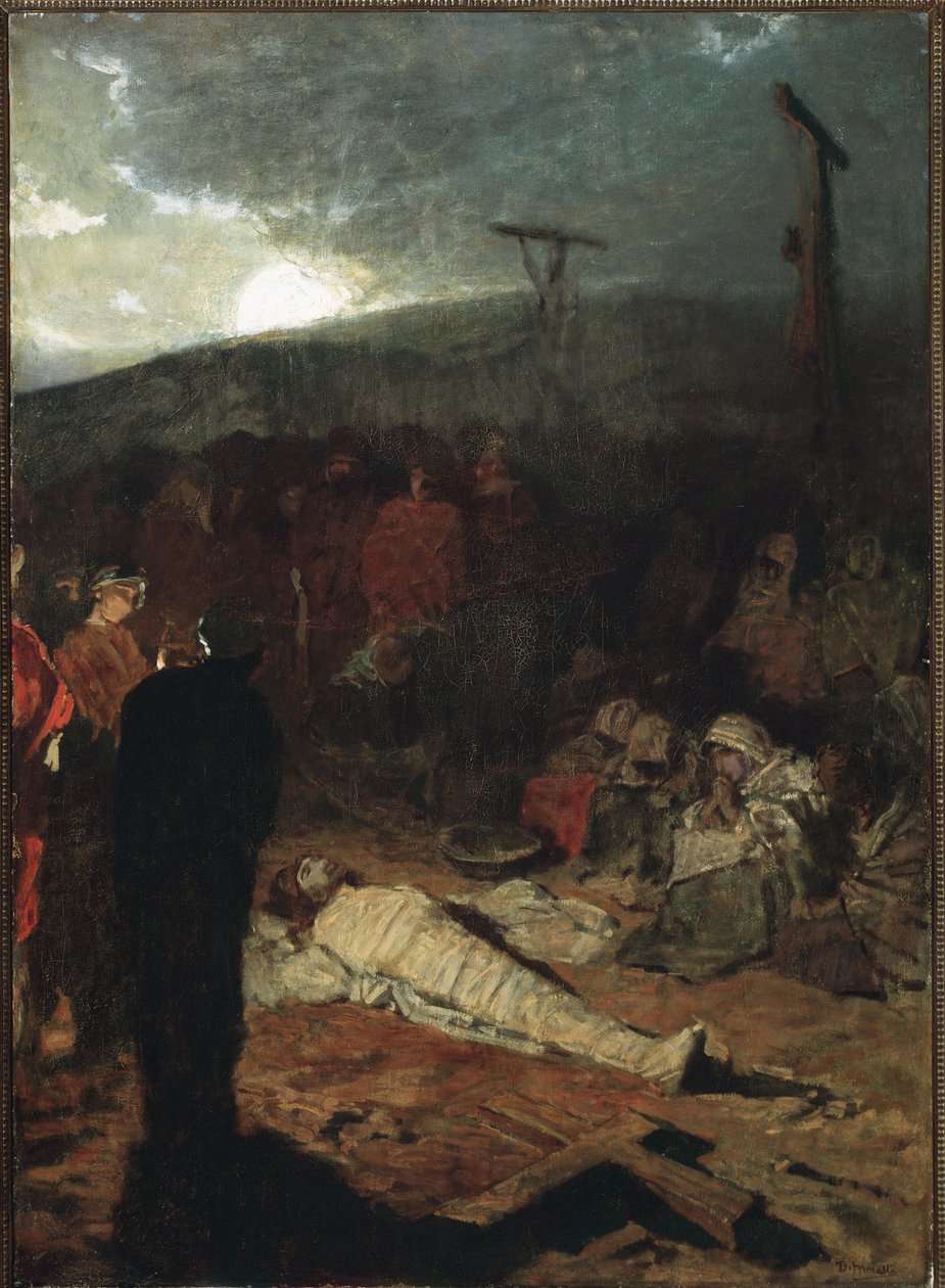Einbalsamierung des Körpers von Jesus Christus nach der Kreuzigung von Domenico Morelli
