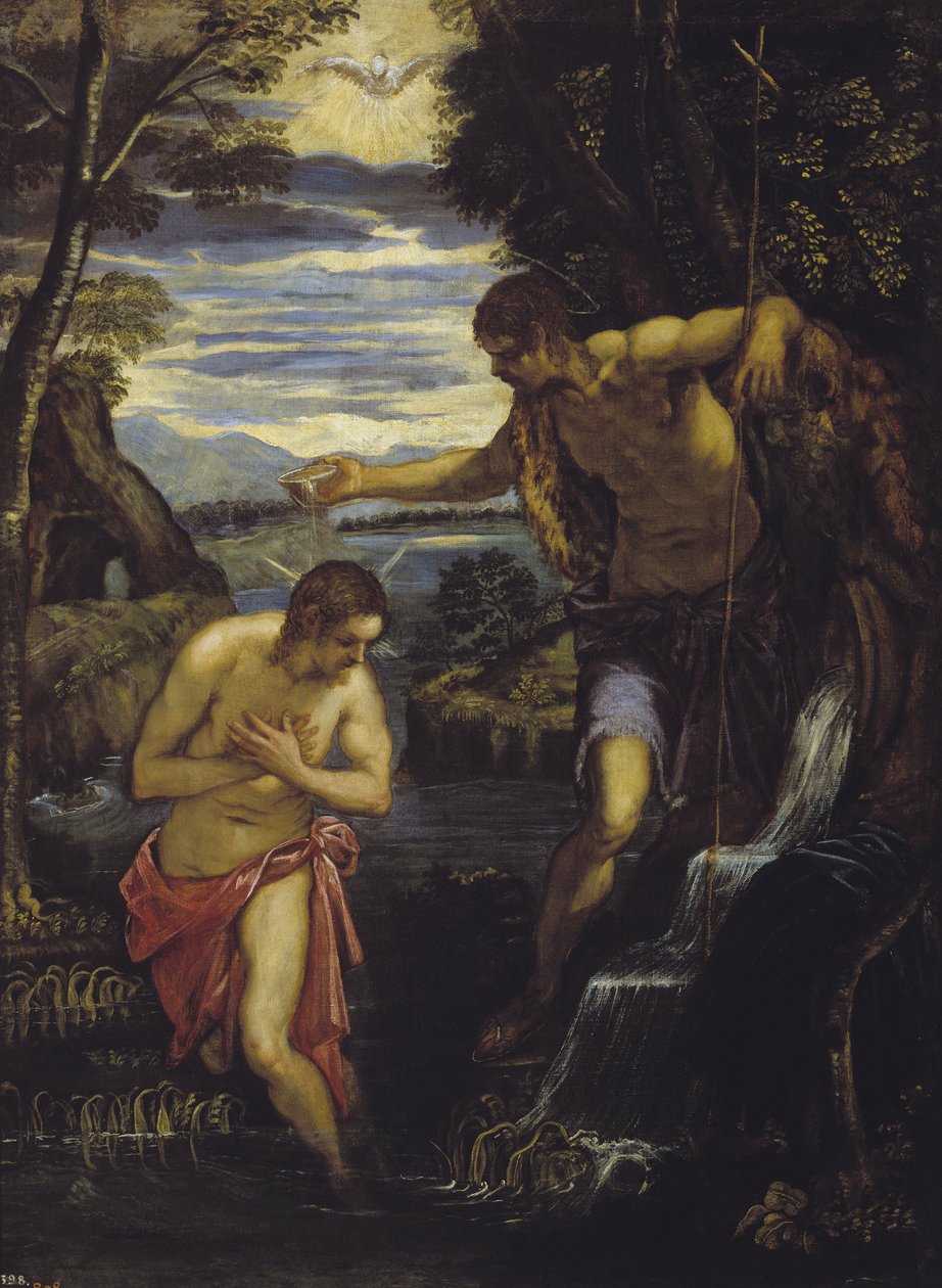 Die Taufe Christi von Domenico Robusti Tintoretto