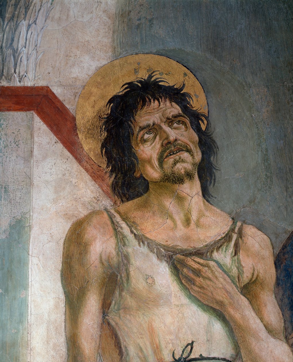Johannes der Täufer und Franz von Assisi: Detail von Johannes dem Täufer von Domenico Veneziano