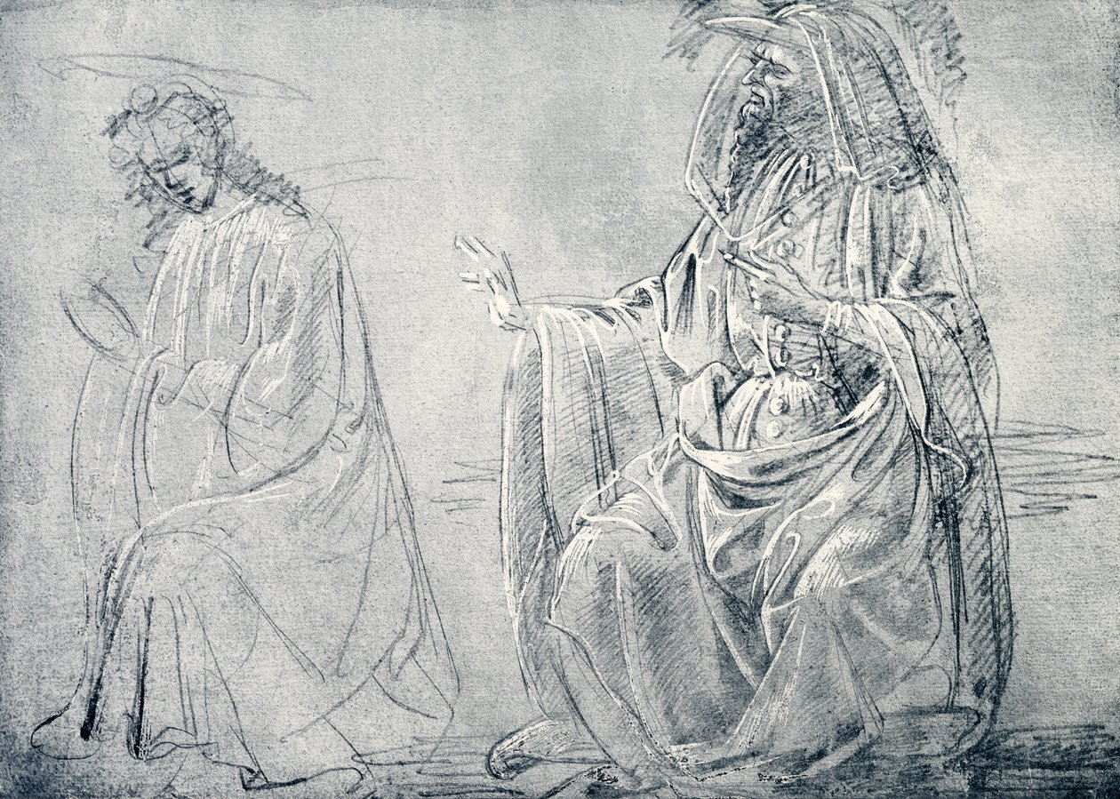 Figurenstudie von Domenico school of Ghirlandaio