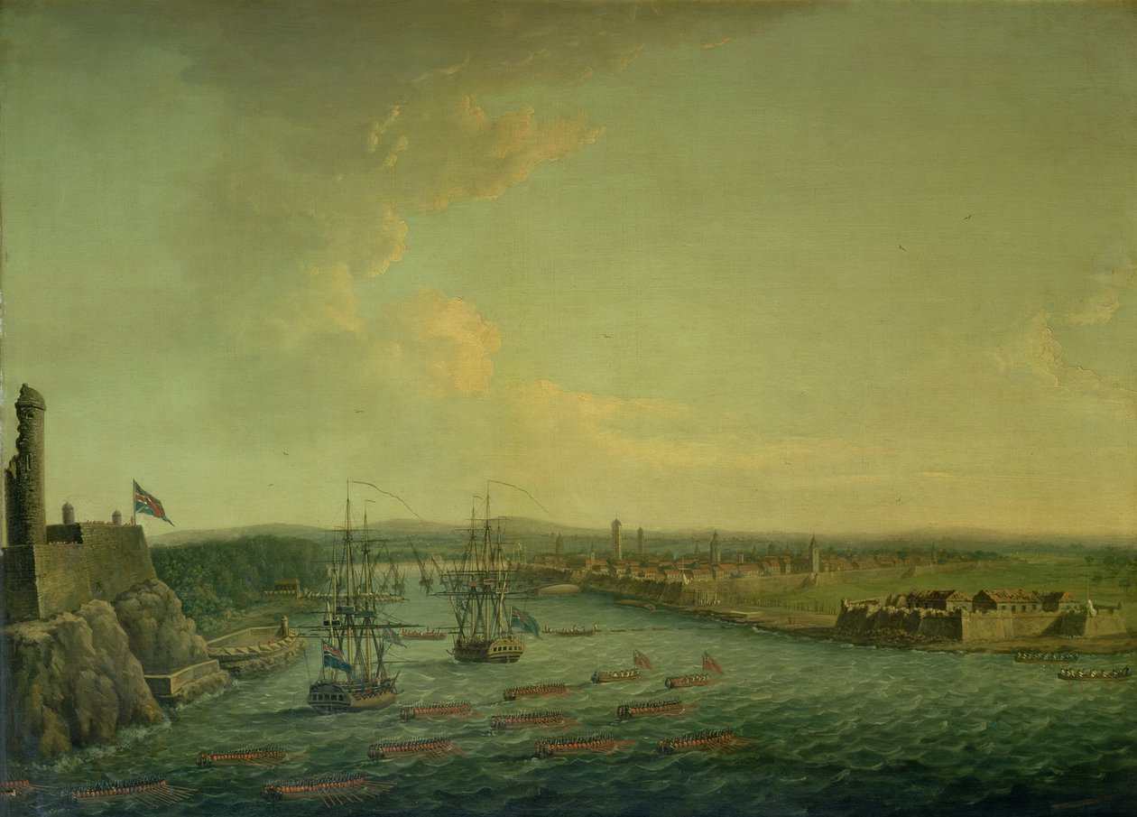 Die Belagerung von Havanna 1762, 1767 von Dominic Serres