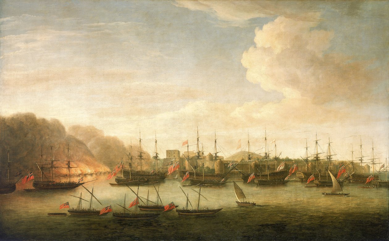 Die Eroberung von Geriah, Februar 1756 von Dominic Serres