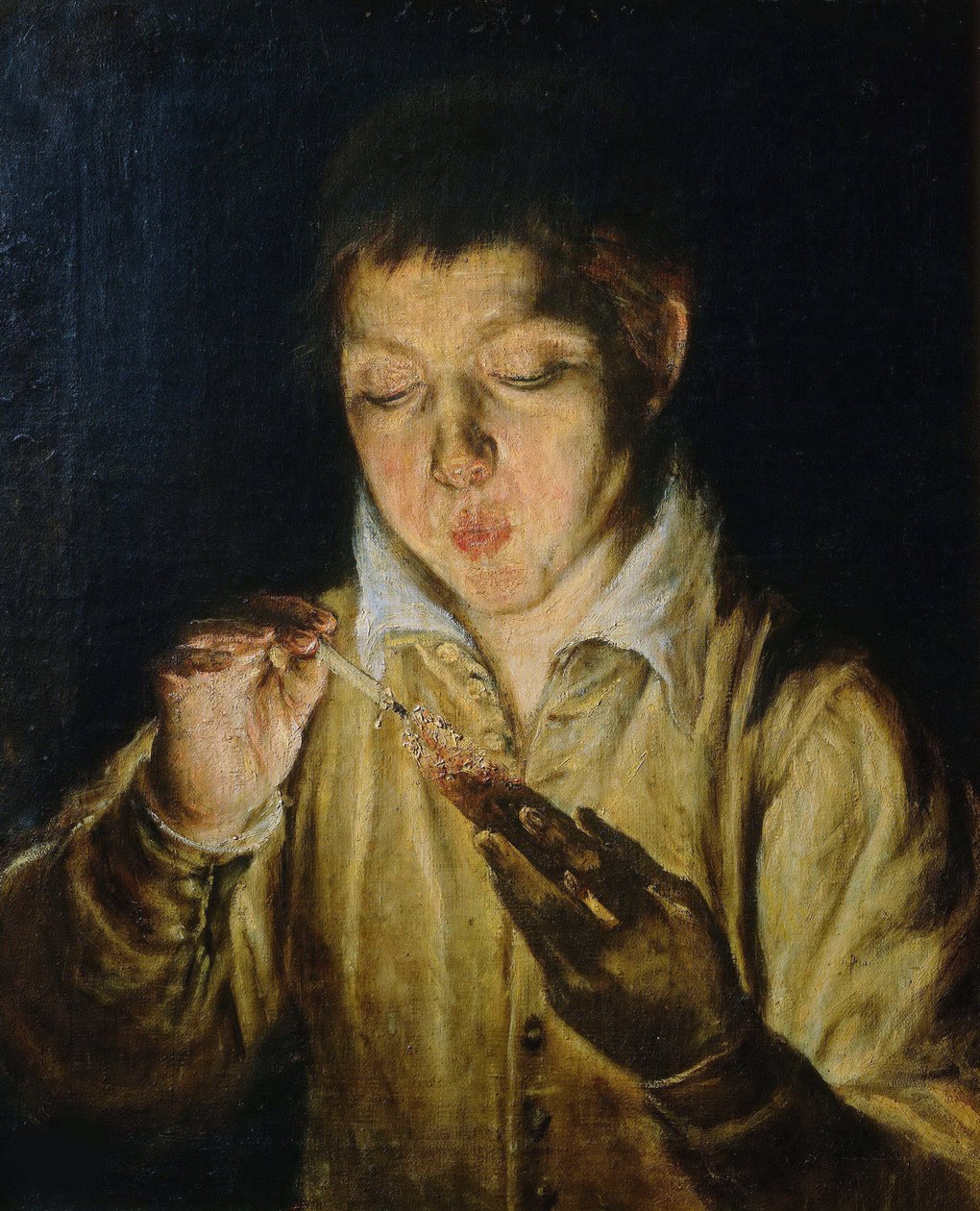 El Soplón Junge, der auf einen Docht bläst von Dominico El Greco