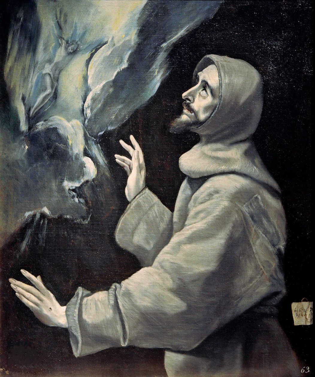 Der heilige Franziskus empfängt die Stigmata, ca. 1585-1590 von Dominico El Greco