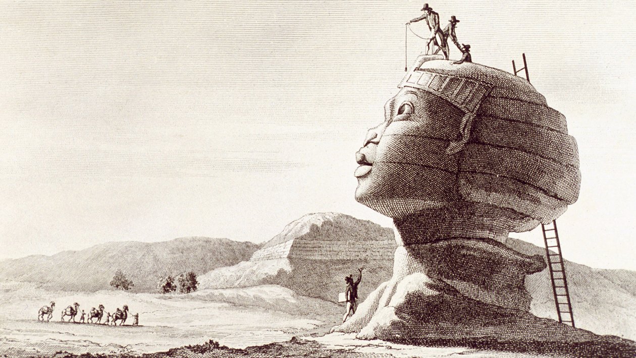 Sphinx von Gizeh in Ägypten während der Ägypten-Kampagne von Dominique Vivant Denon
