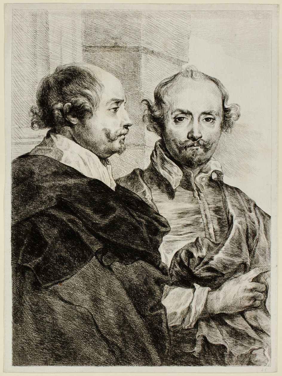 Zwei Porträts eines Mannes in Halbfigur von Dominique Vivant Denon