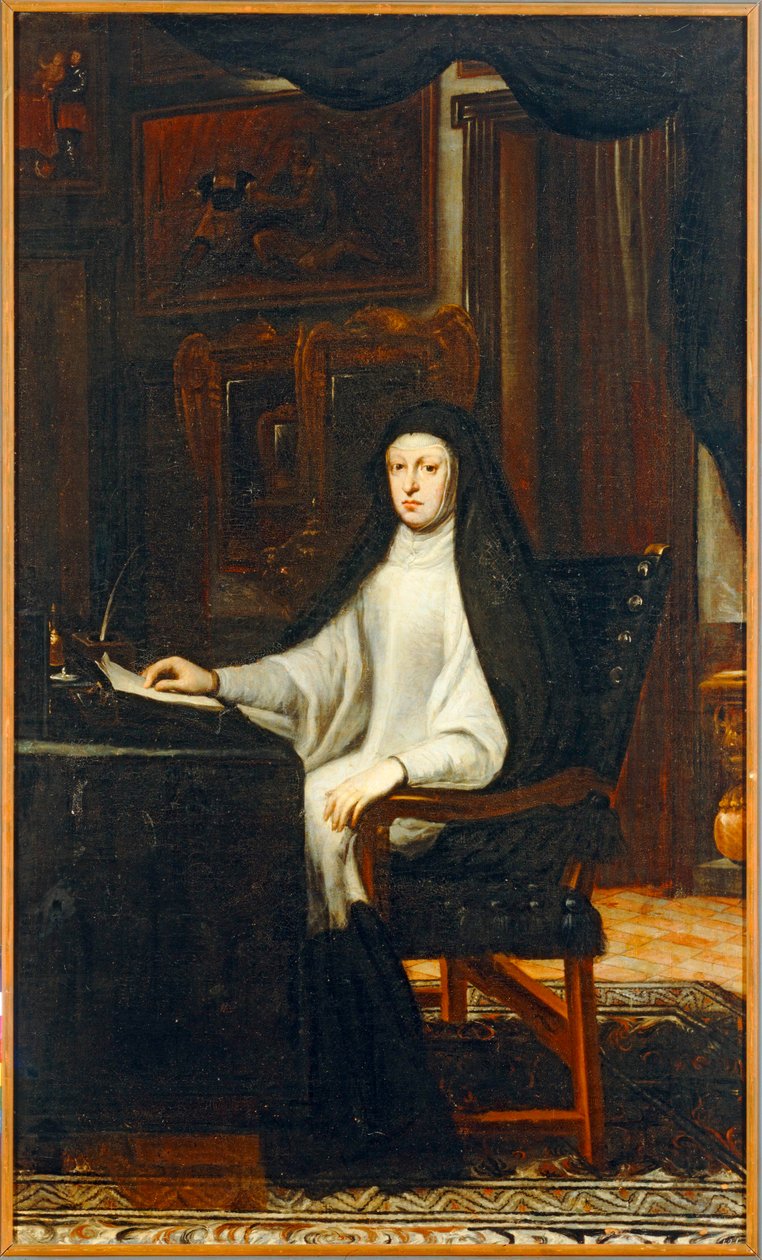 Marianne von Österreich, Tochter von Ferdinand III., Ehefrau von Felipe IV., ihrem Onkel von Don Juan Carreno de Miranda
