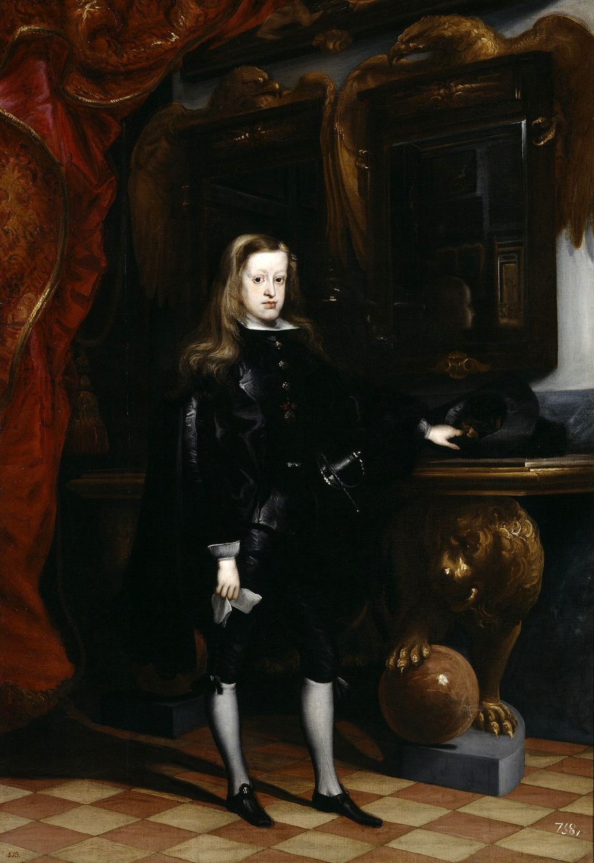 Porträt von Karl II., ca. 1675 von Don Juan Carreno de Miranda