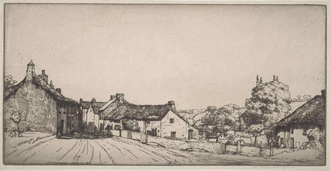 Ein Dorf in Devonshire von Donald Shaw MacLaughlan