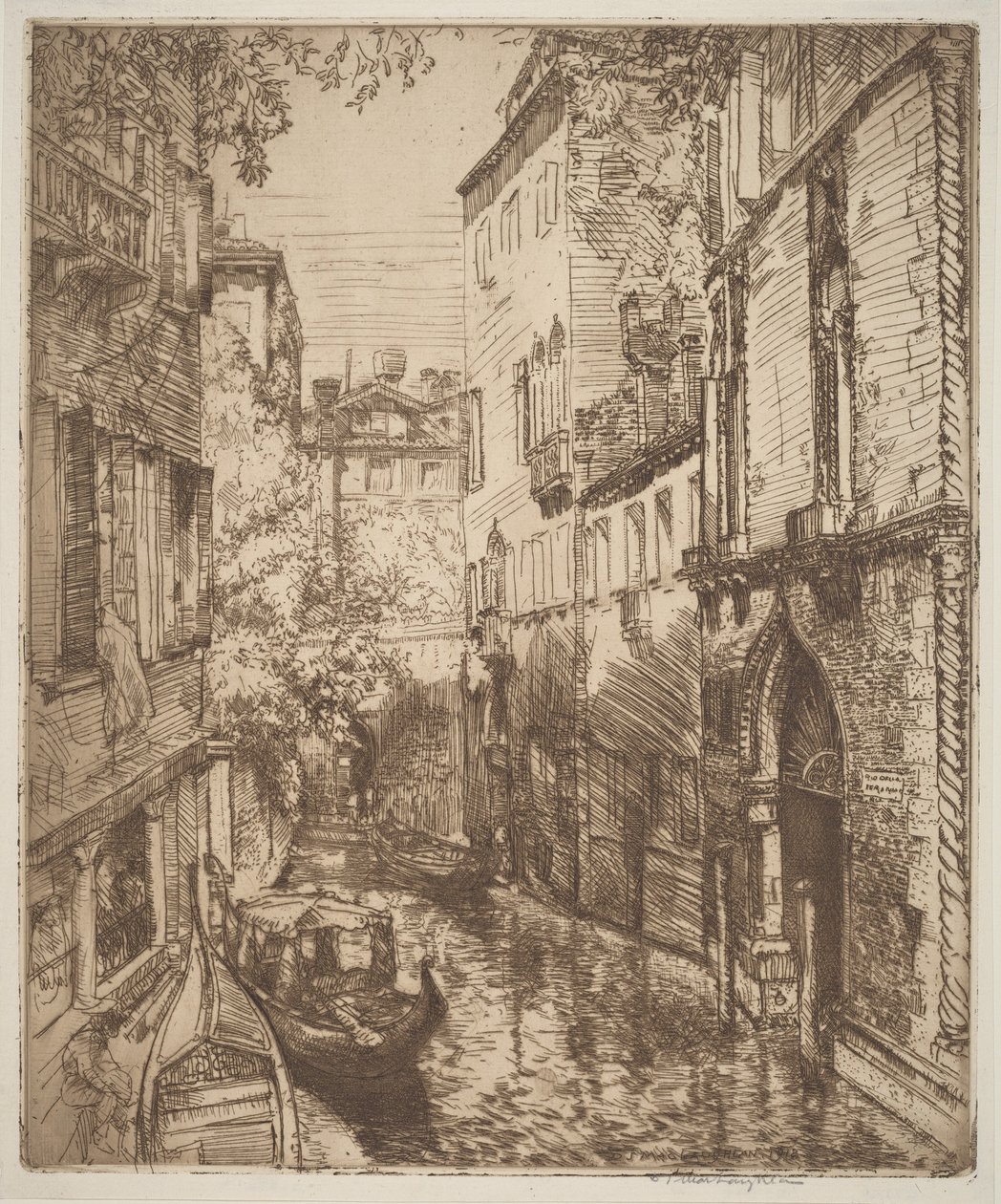 Rio delle Verona, Venedig von Donald Shaw MacLaughlan