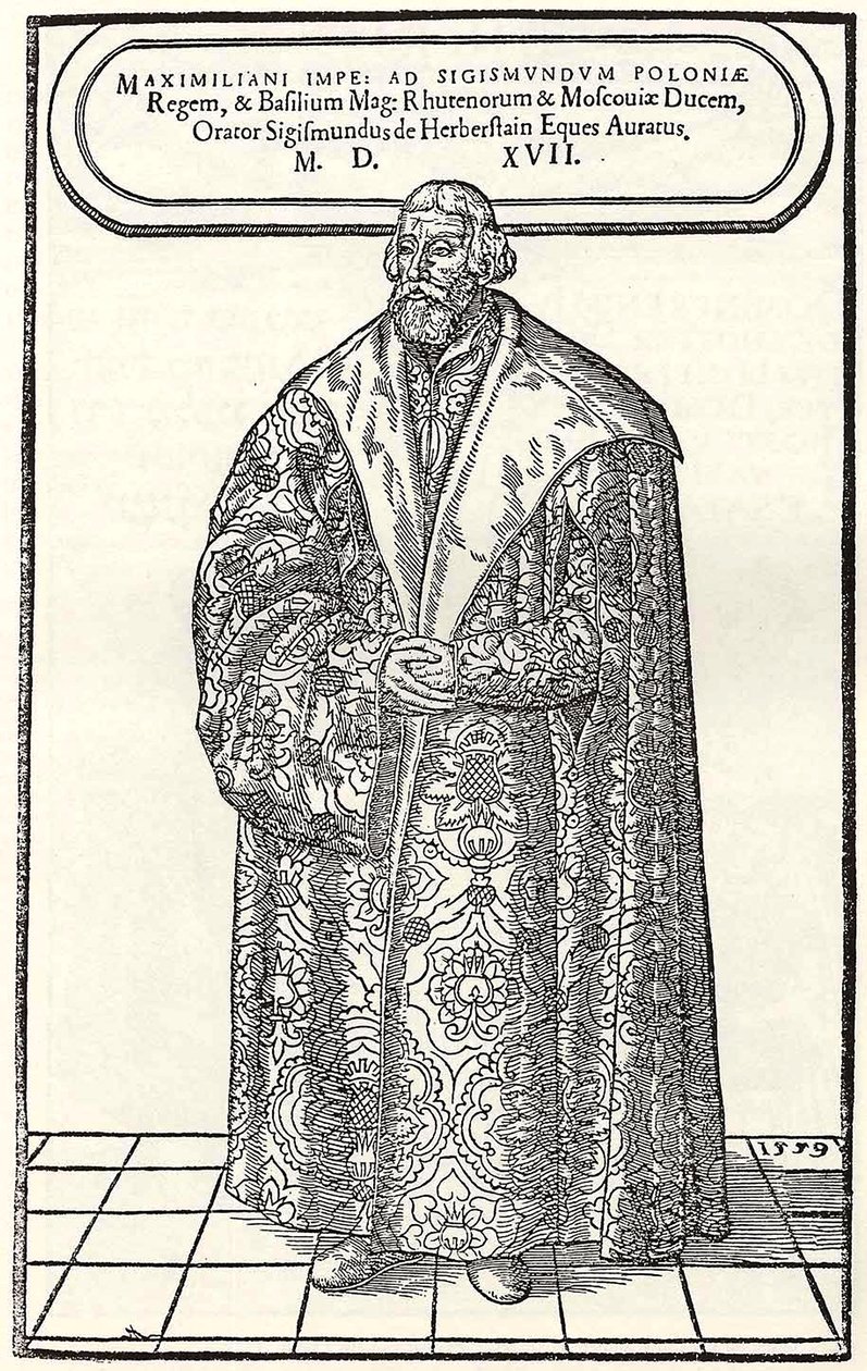 Porträt von Baron Sigmund von Herberstein, Botschafter in Polen und Russland, 1559 von Donat Hübschmann