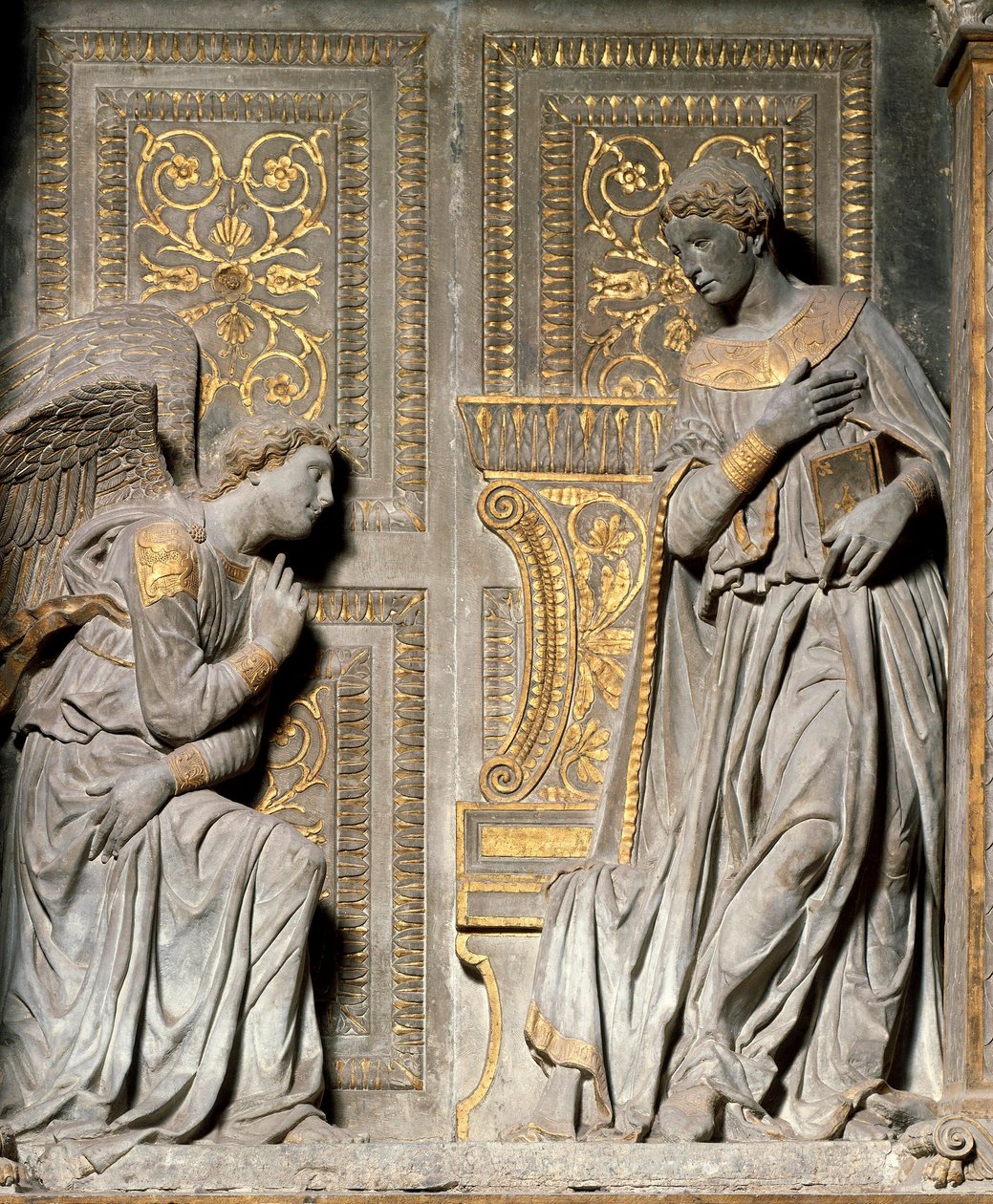 Verkündigung. Hochrelief von Donato de