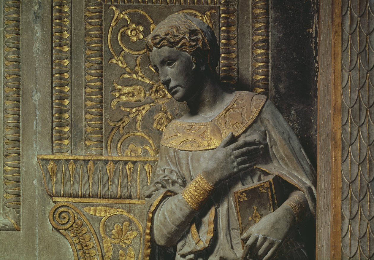Die Cavalcanti-Verkündigung: Die Jungfrau (Detail) von Donatello