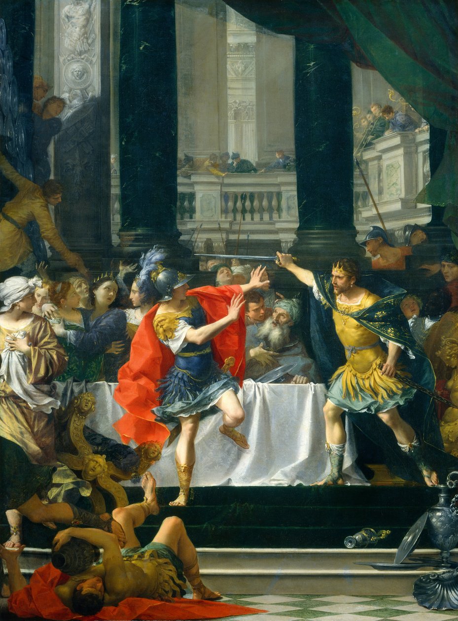 Alexander der Große von seinem Vater bedroht, wahrscheinlich 1700-1705 von Donato Creti