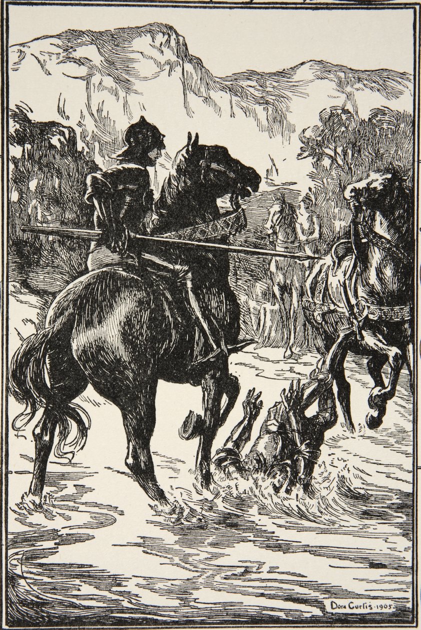 Er schlug ihn so hart, Illustration aus 