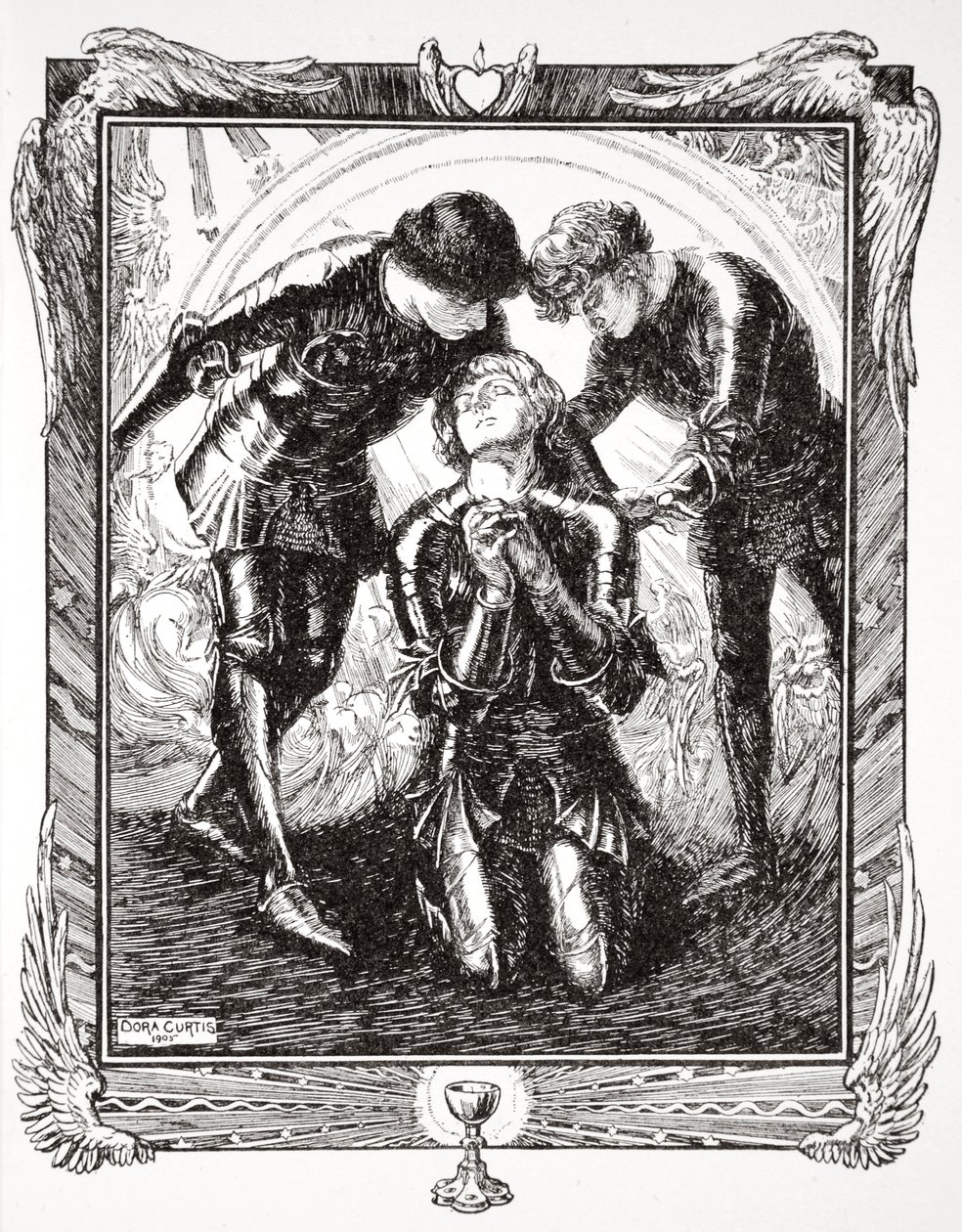 Dann gingen sie zu Sir Galahad, 1905 von Dora Curtis