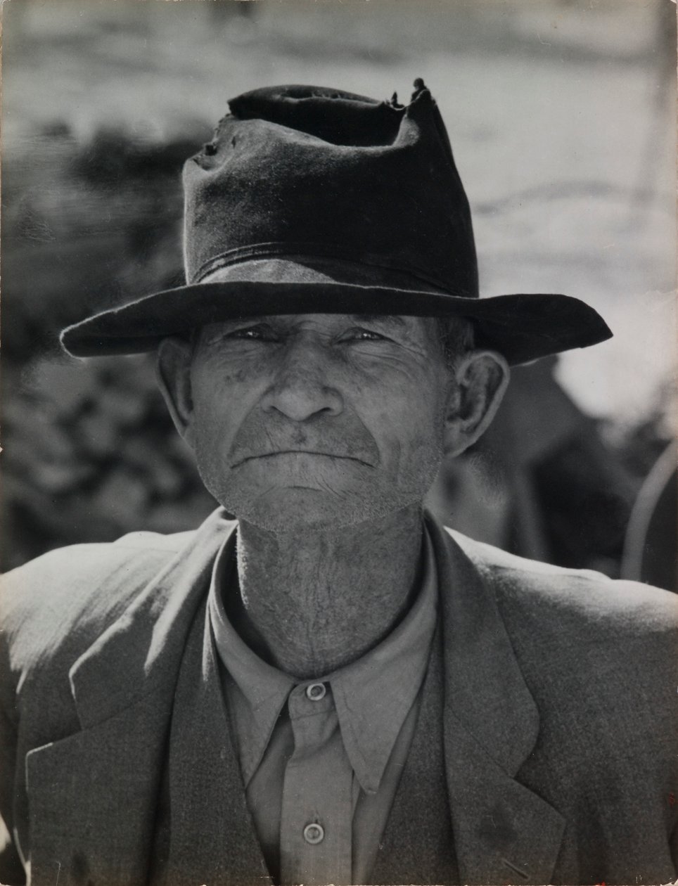 Ehemaliger Pächter auf Unterstützung, Imperial Valley, Kalifornien von Dorothea Lange