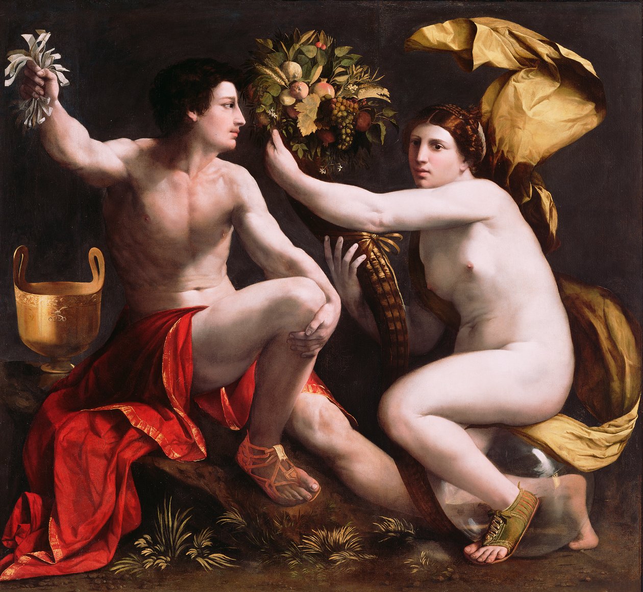 Allegorie des Glücks von Dosso Dossi