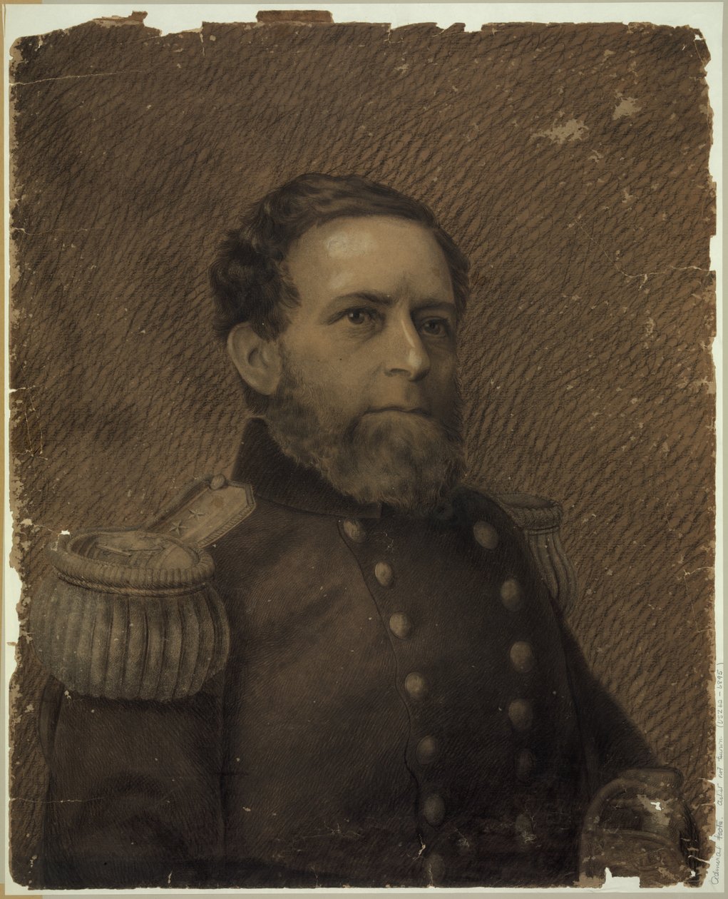 Admiral Andrew H. Foote, Brustbild, in Militäruniform von Drawings
