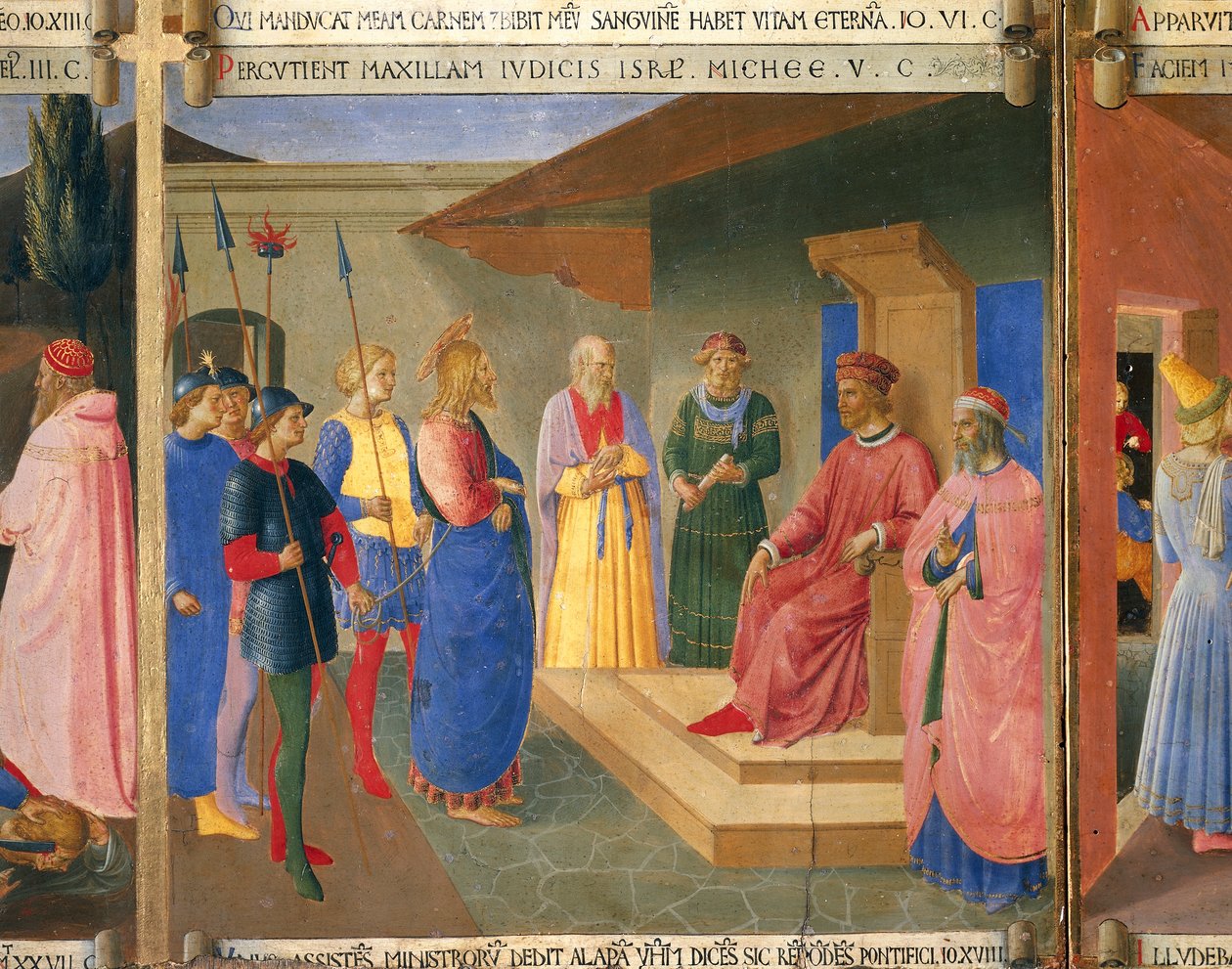 Christus vor Kaiphas (Detail) von Duccio di Buoninsegna
