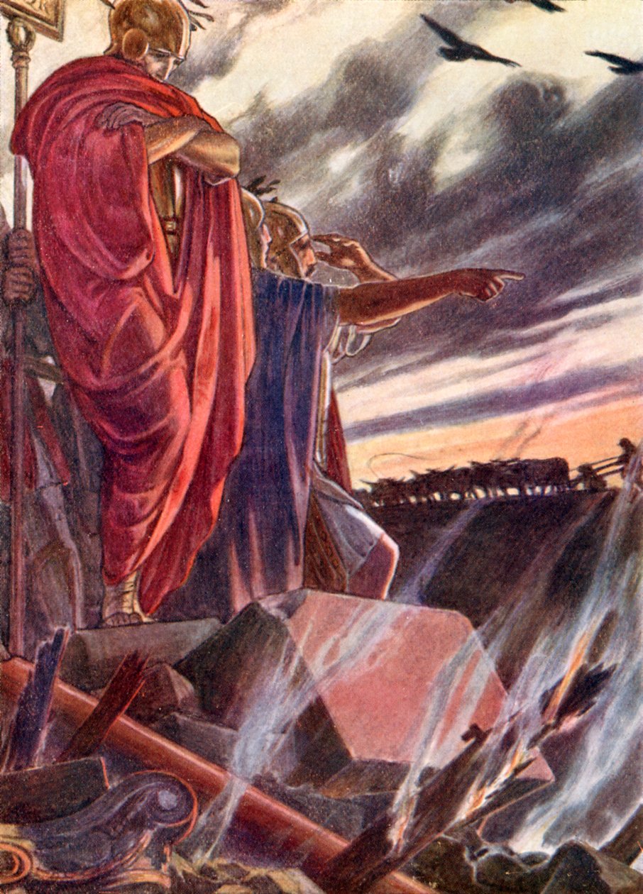 Die Stadt wurde den Flammen übergeben von Dudley (after) Hardy