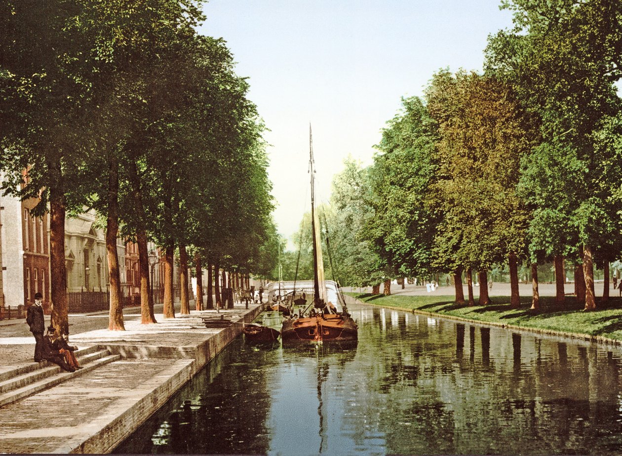 Segelbarge auf dem Prinzessengracht in Den Haag von Dutch Photographer