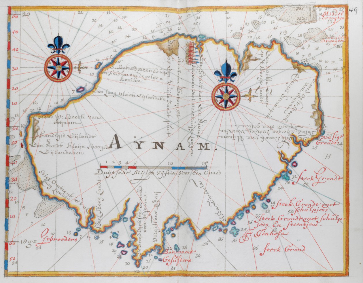 Insel Aynam (Hainan) in der Nähe der S.W. Küste Chinas. von Dutch School