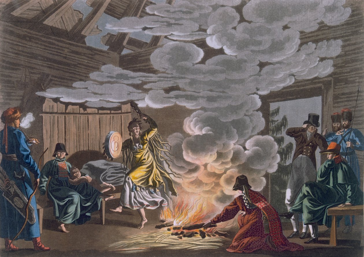 Schamane der Theliot Tataren, 1812-13 von E. Karnejeff