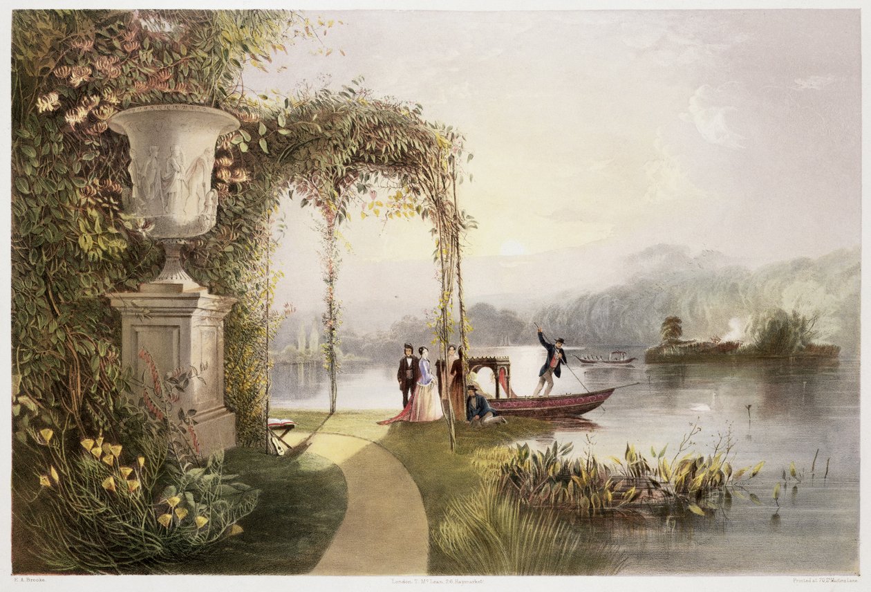 Der See, Trentham Hall Gardens, aus 