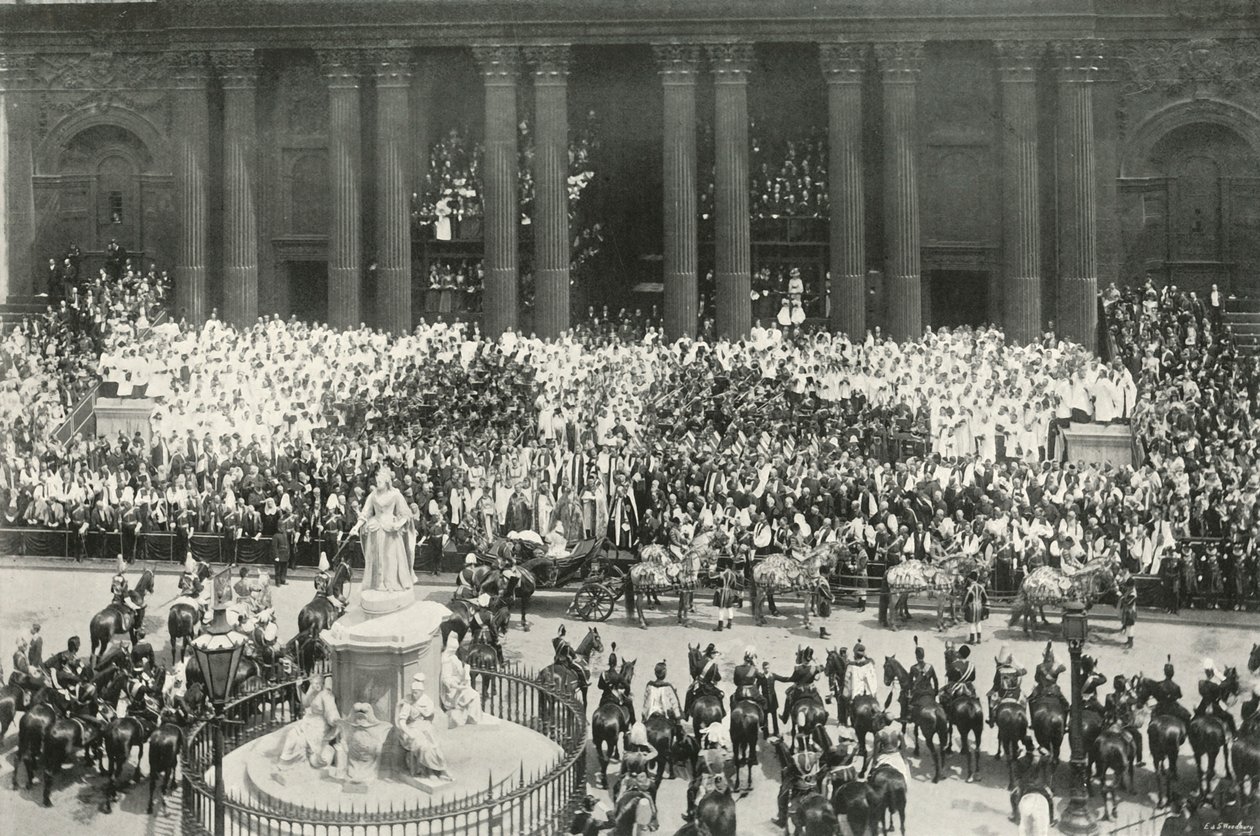 Die Zeremonie in St. Pauls, London, 1897 von E. and S. Woodbury