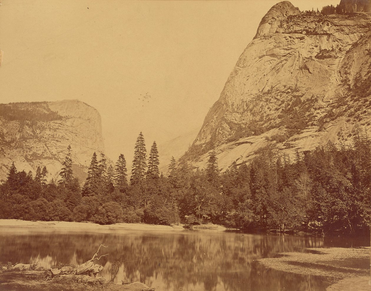 Der alte Piute. Tal des Yosemite von Eadweard J. Muybridge