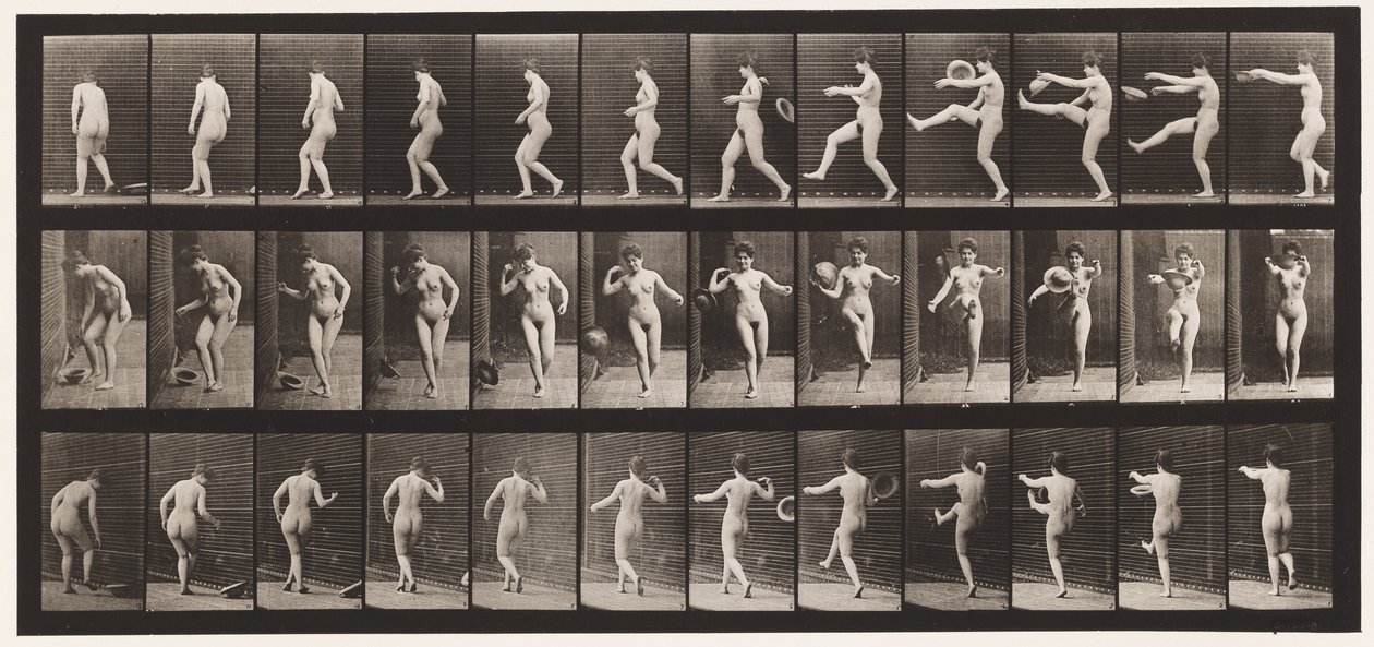 Tafel 367. Einen Hut treten, 1872-1885 von Eadweard Muybridge