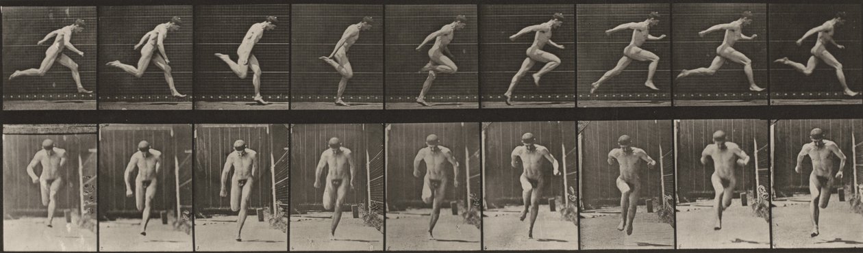 Tafel Nummer 68. Laufen von Eadweard Muybridge
